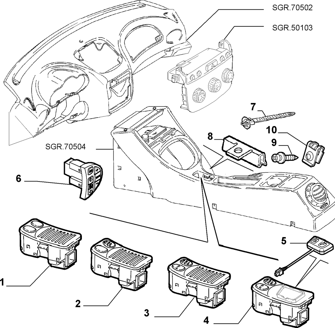 VARIOUS CONTROL PUSH BUTTONS AND SWITCHES  3