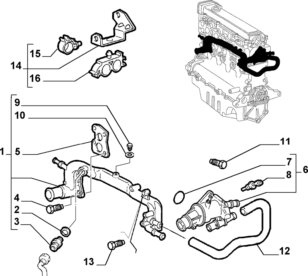 WATER PUMP AND LINES 8