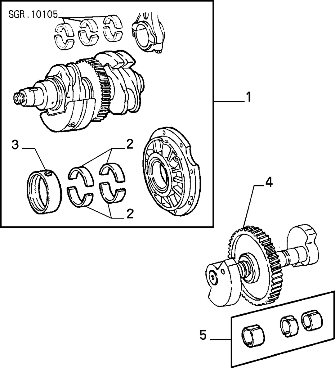 CRANKSHAFT AND FLYWHEEL 4