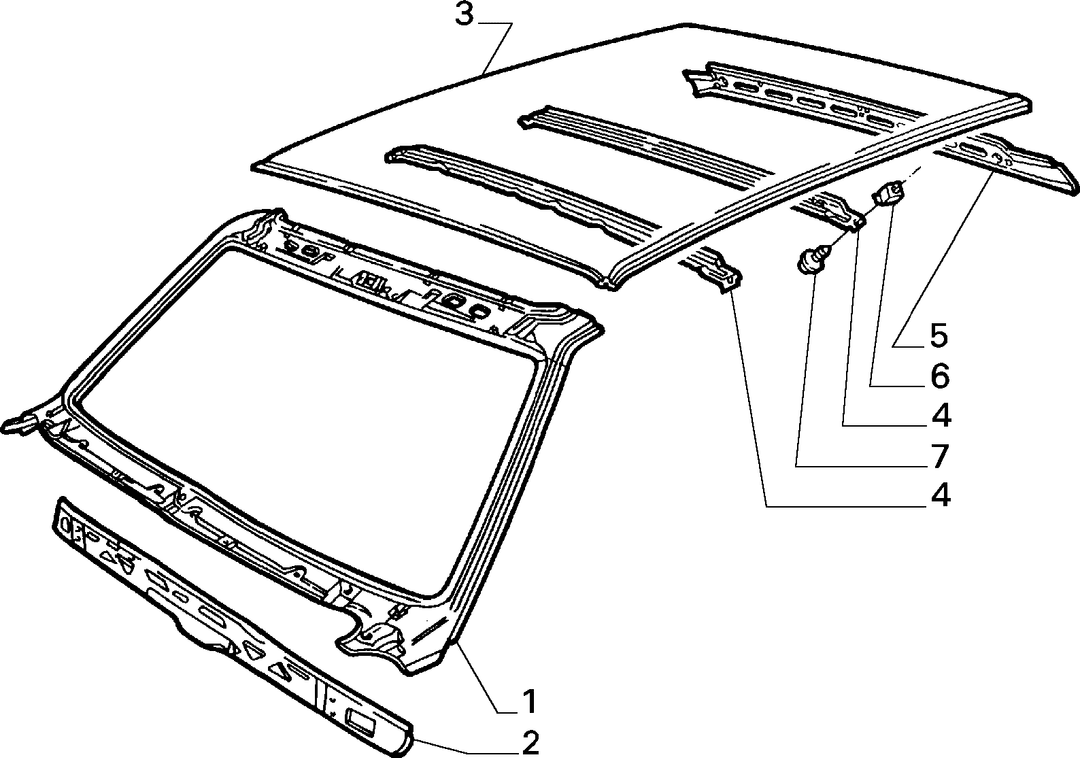 BODYSHELL, PANELS (CENTRAL PART)  2