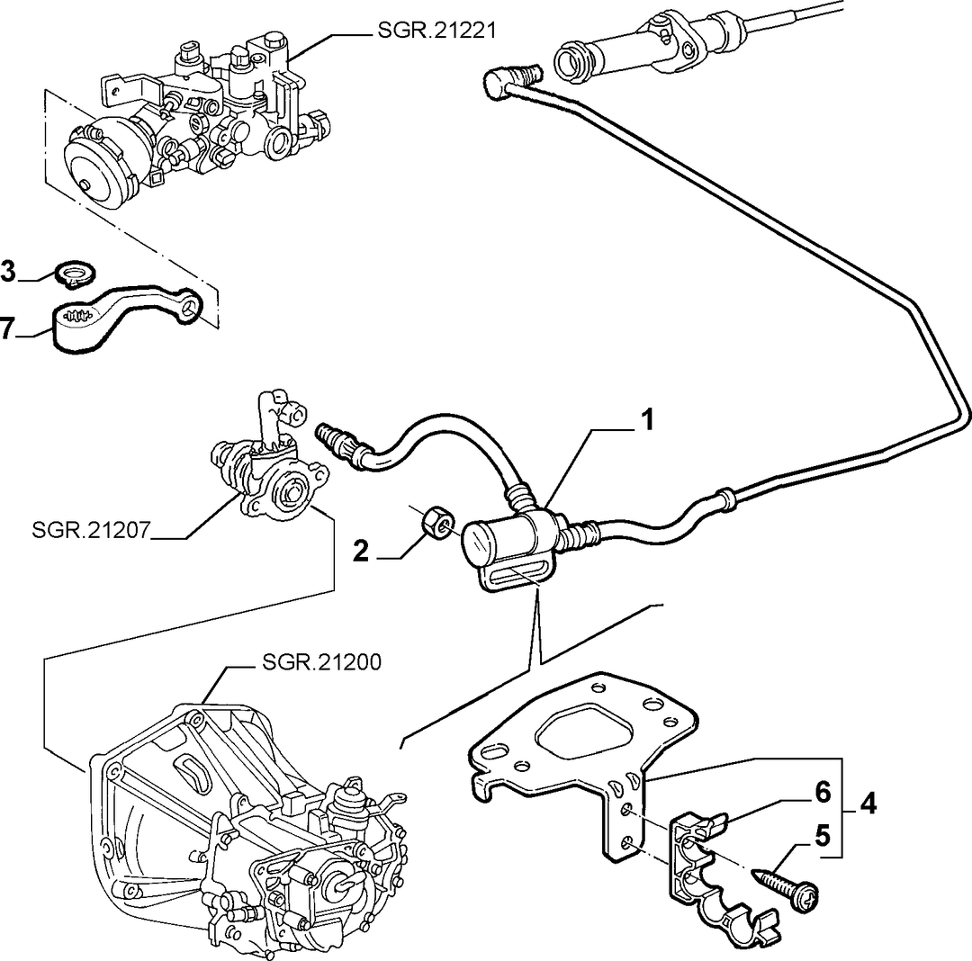 CLUTCH RELEASE HYDRAULIC CONTROL 8
