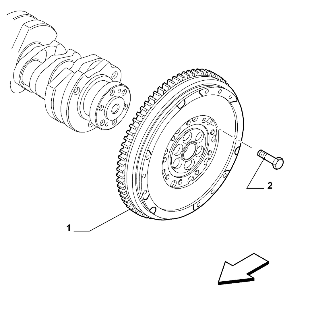 CRANKSHAFT AND FLYWHEEL 7