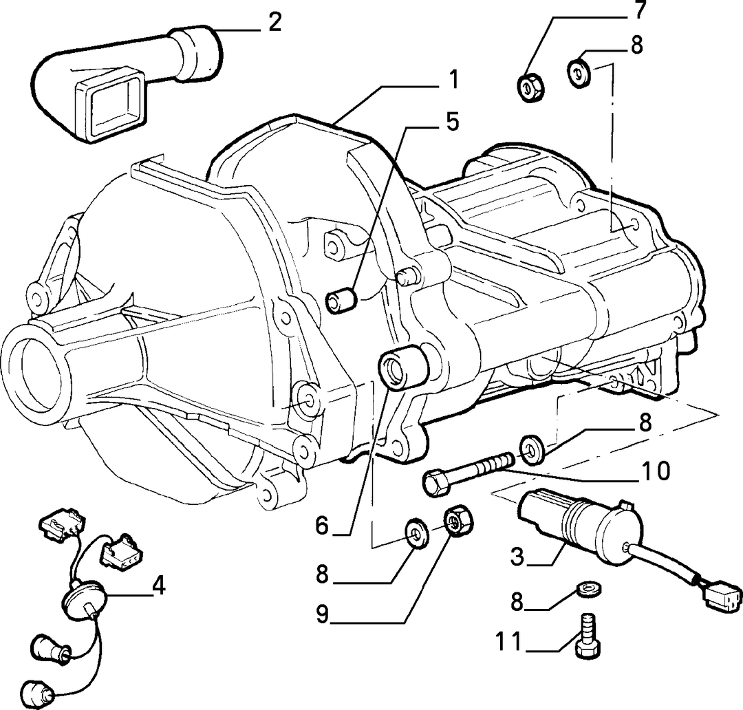 TRANSMISSION AND DIFFERENTIAL UNIT, CASING AND COVERS  2