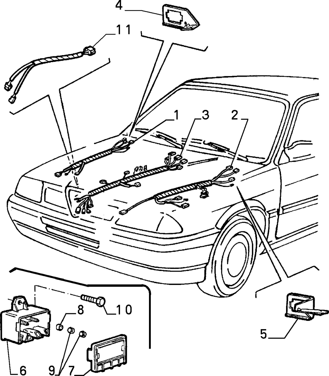 CABLE HARNESS (FRONT) 2