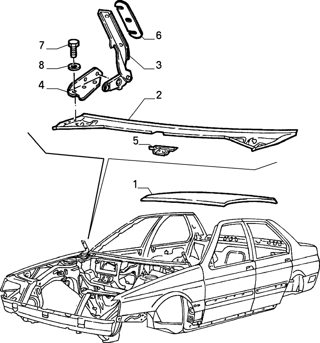 BODYSHELL, PANELS (CENTRAL PART)  4