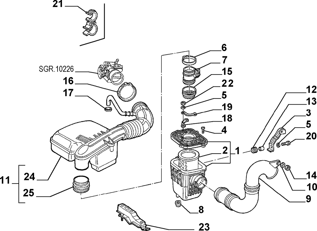 AIR FILTER AND PIPING 5