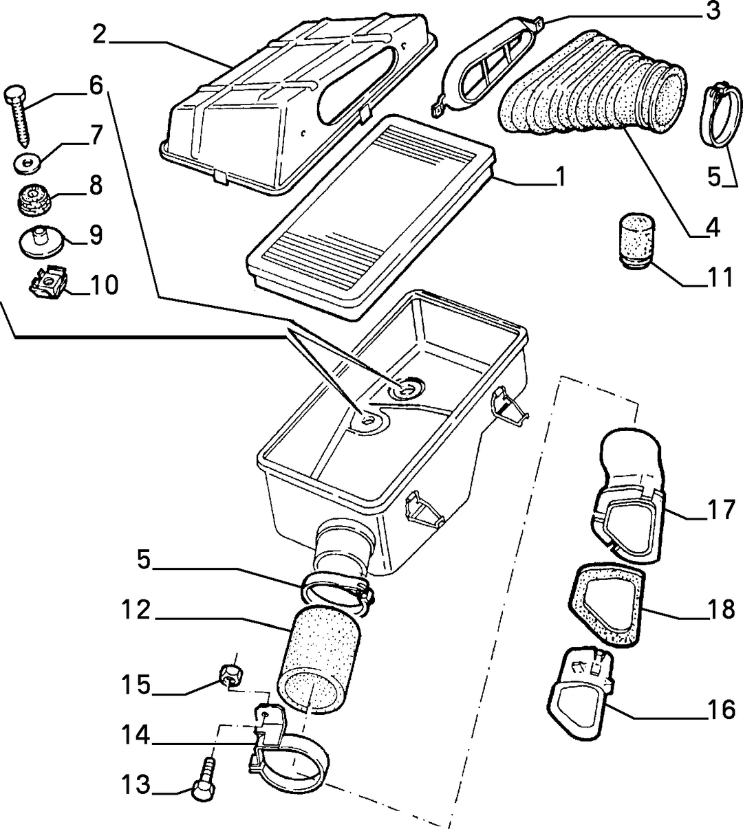 AIR CLEANER AND DUCTS  2