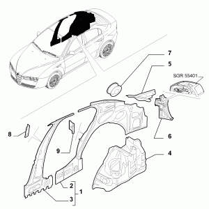 BODYSHELL,STRUCTURE (REAR PART)