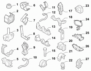 CABLE SET FIXINGS
