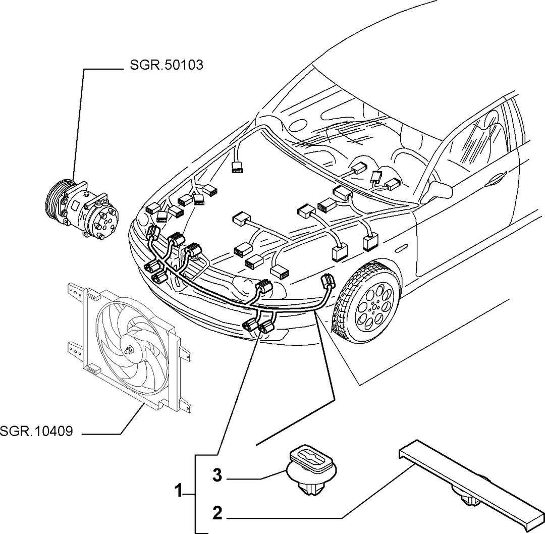 CABLE HARNESS (FRONT) 11