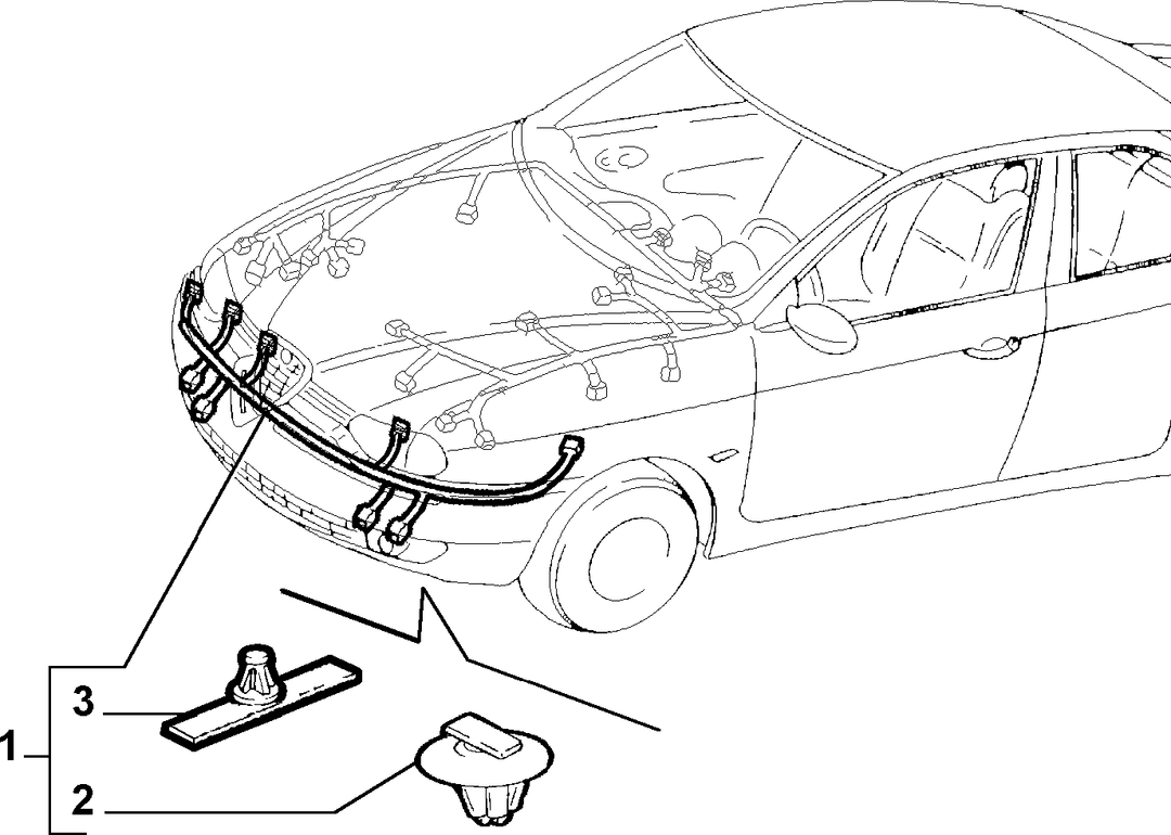 CABLE HARNESS (FRONT)  1