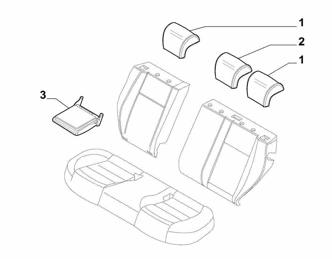 REAR SEAT HEAD REST 2
