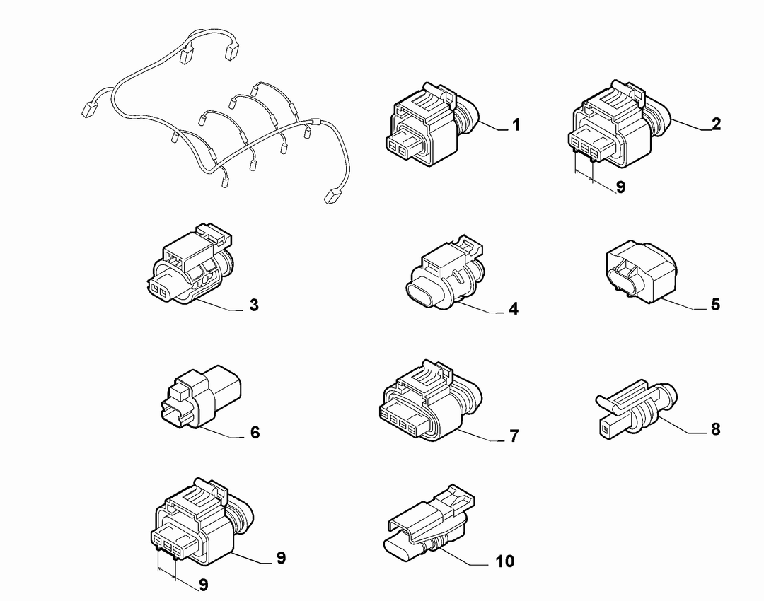 ENGINE HARNESS CONNECTORS 5