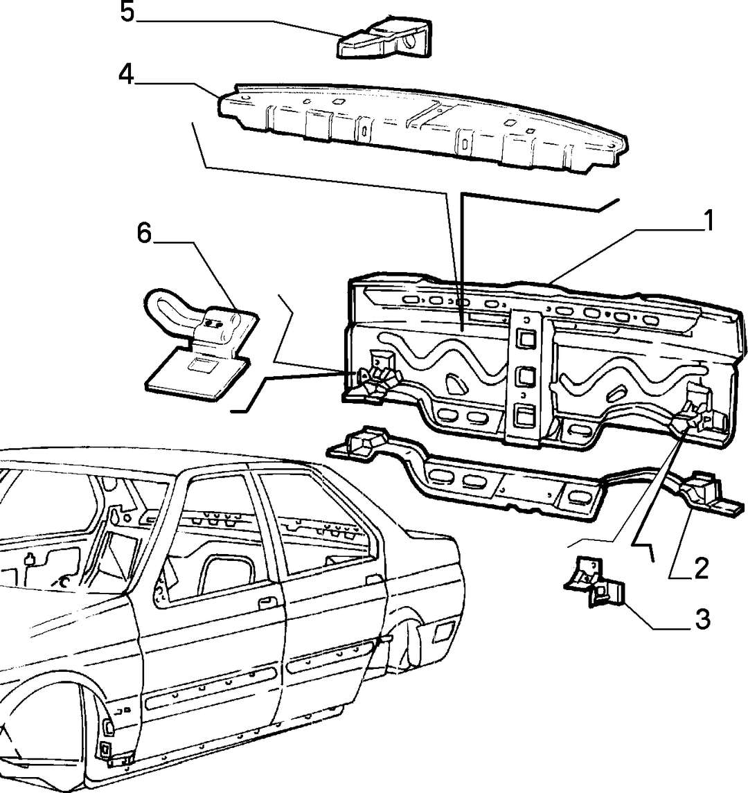 BODYSHELL, PANELS (REAR PART)  2