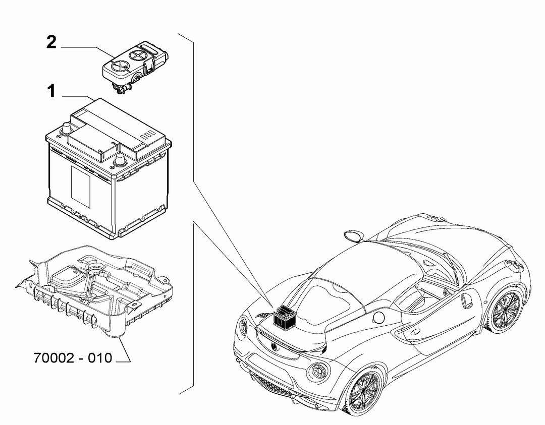 BATTERY AND CASE