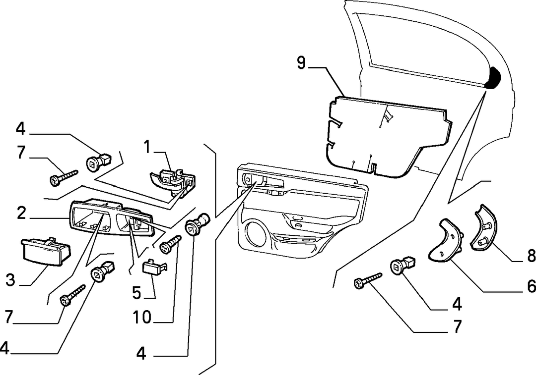 ACCESORY FOR PANELS REAR DOOR  2