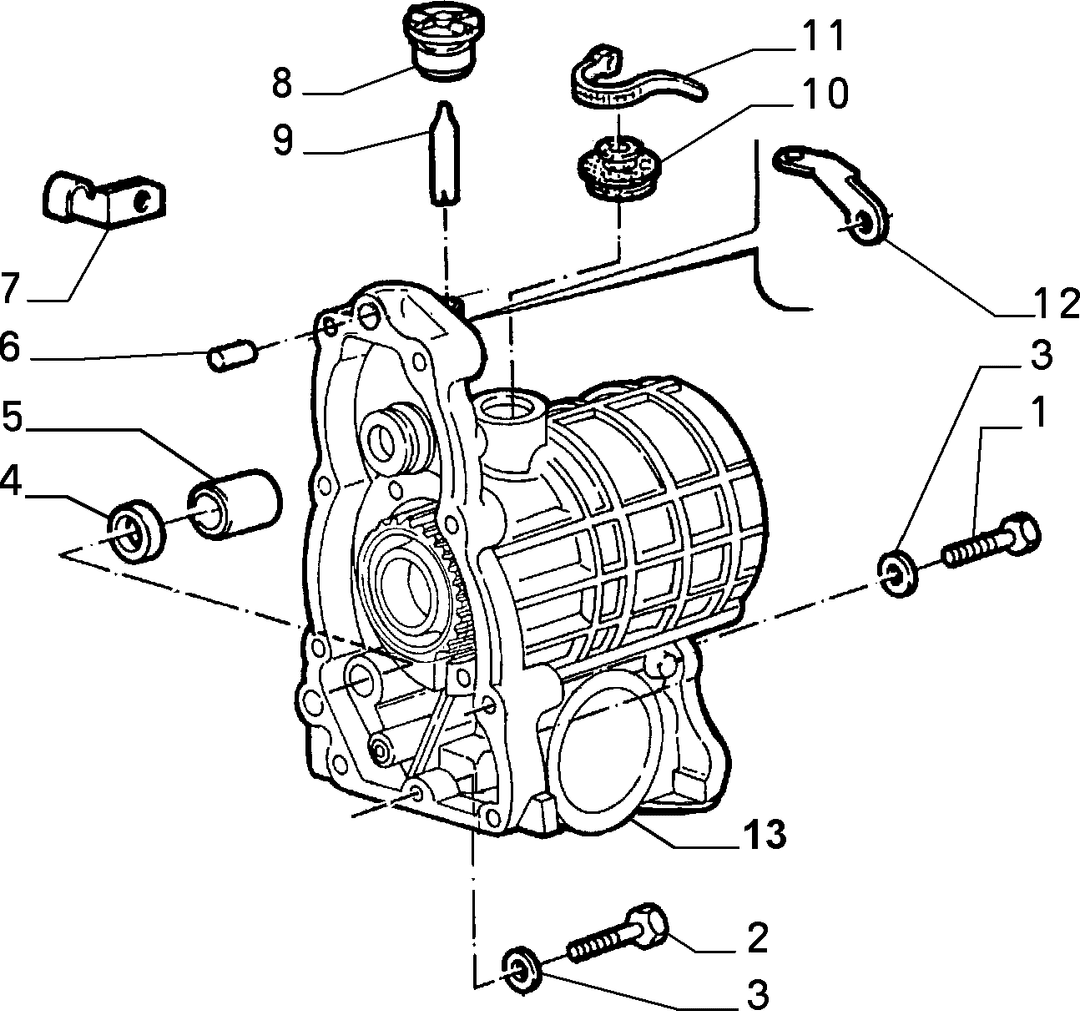 TRANSMISSION AND DIFFERENTIAL UNIT, CASING AND COVERS 6