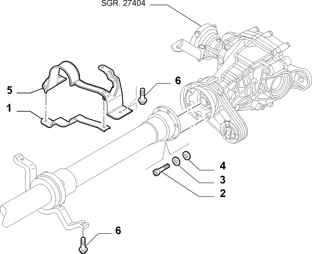 TRANSMISSION-TO-AXLE PROPELLER SHAFT 2