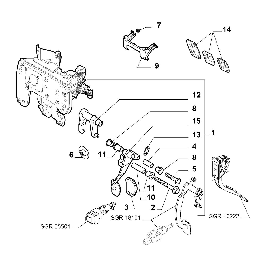 BRAKE PEDAL CONTROL 3