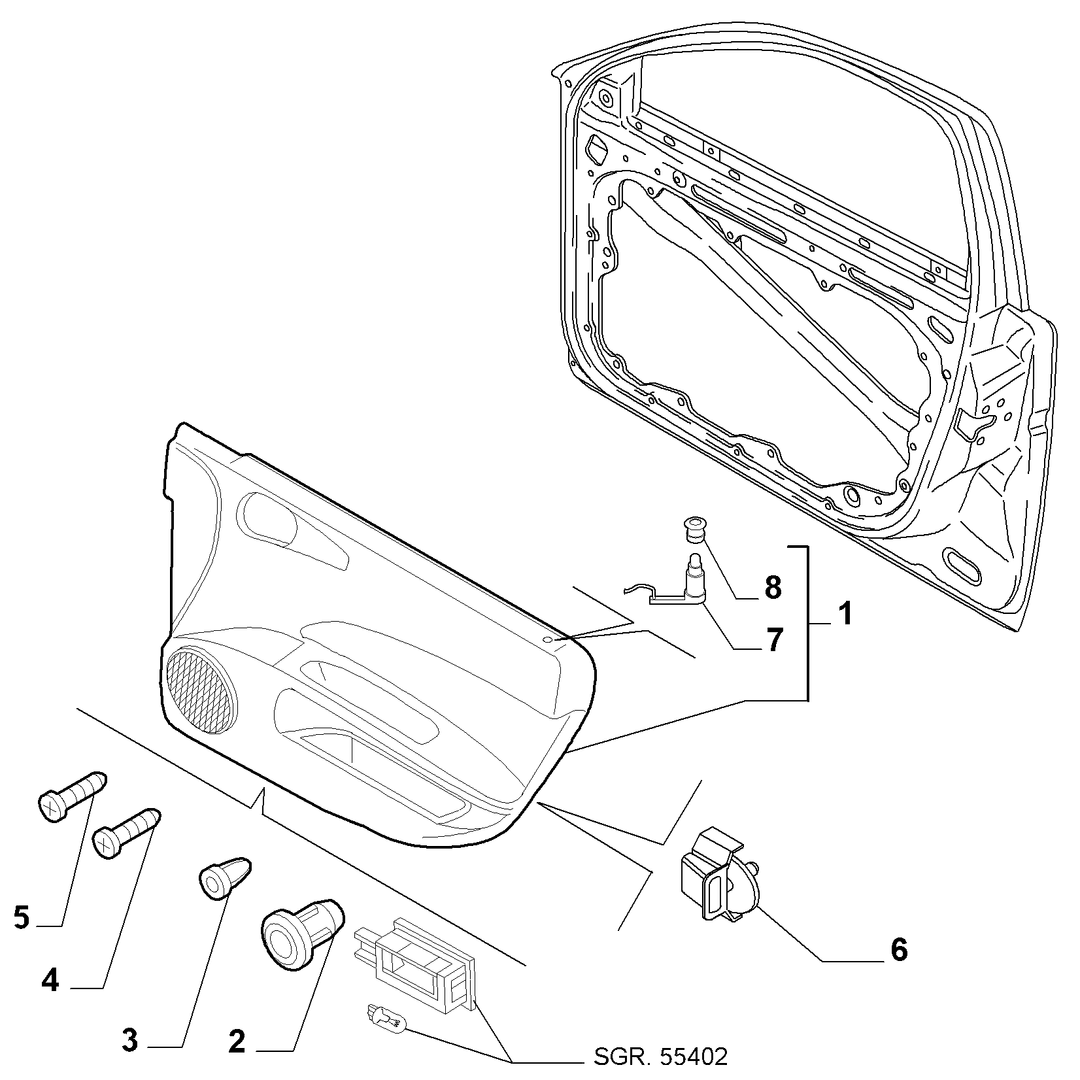 INTERIOR PANELS FOR FRONT SIDE DOORS 9
