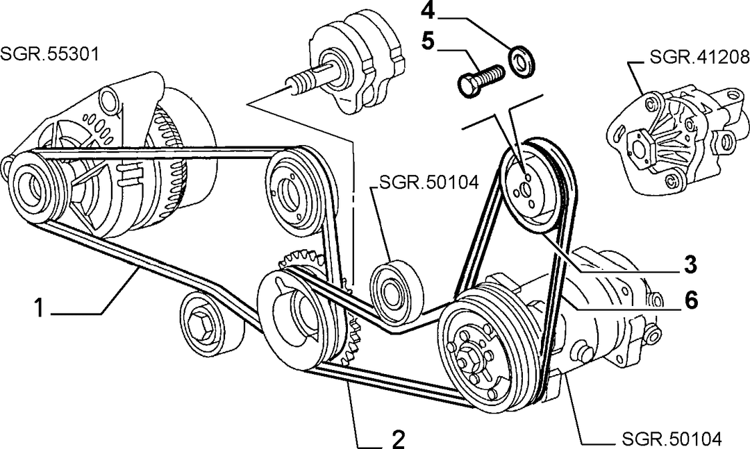 VARIOUS CONTROLS (BELTS AND PULLEYS) 5