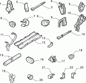 CABLE SET FIXINGS