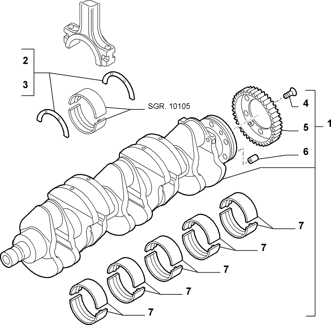 CRANKSHAFT AND FLYWHEEL 11