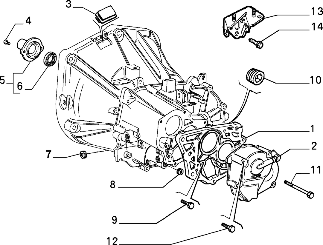 TRANSMISSION AND DIFFERENTIAL UNIT, CASING AND COVERS 2