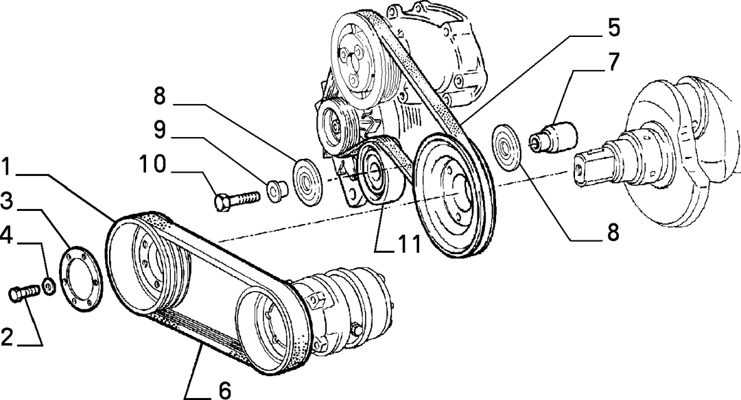 VARIOUS CONTROLS (BELTS AND PULLEYS) 8