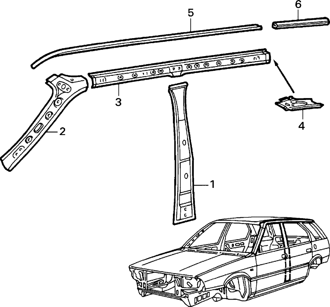 BODYSHELL,STRUCTURE (CENTRAL PART) 2