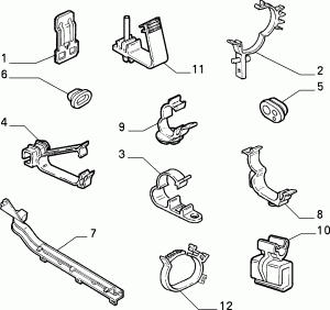CABLE SET FIXINGS