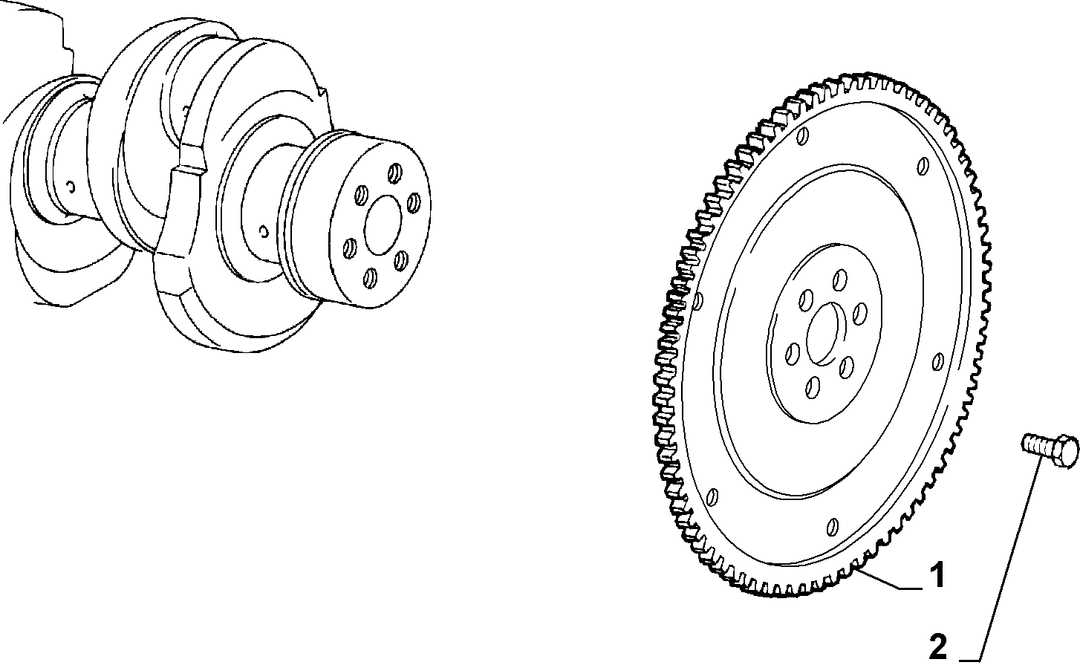 CRANKSHAFT AND FLYWHEEL 12