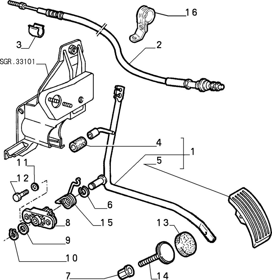 ACCELERATOR CONTROL LINKAGE 1