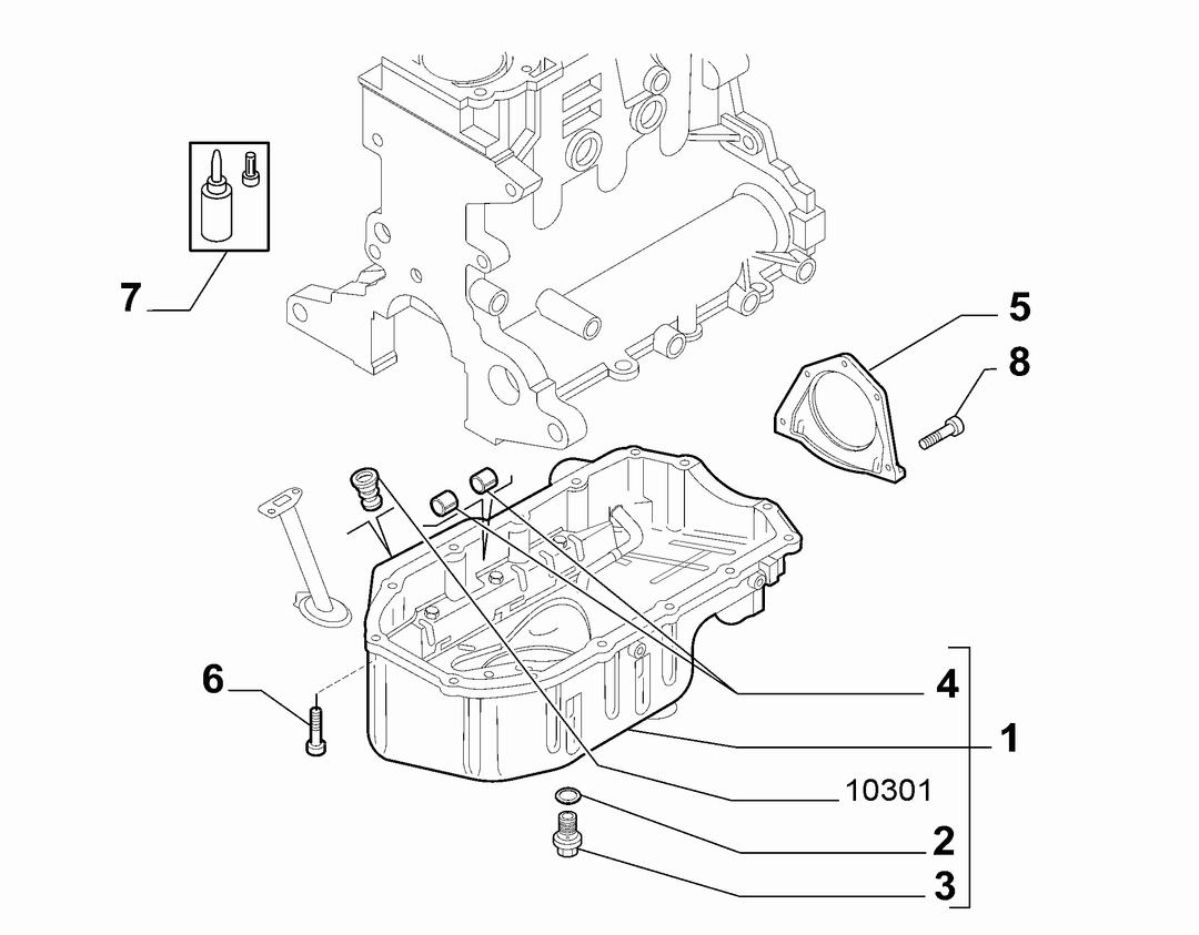 OIL CAP AND FLOOR PANEL COVER 1