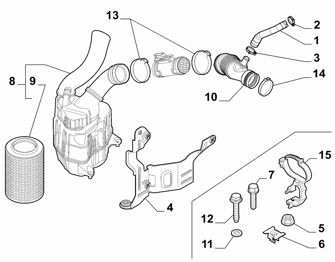 AIR FILTER AND PIPING 5