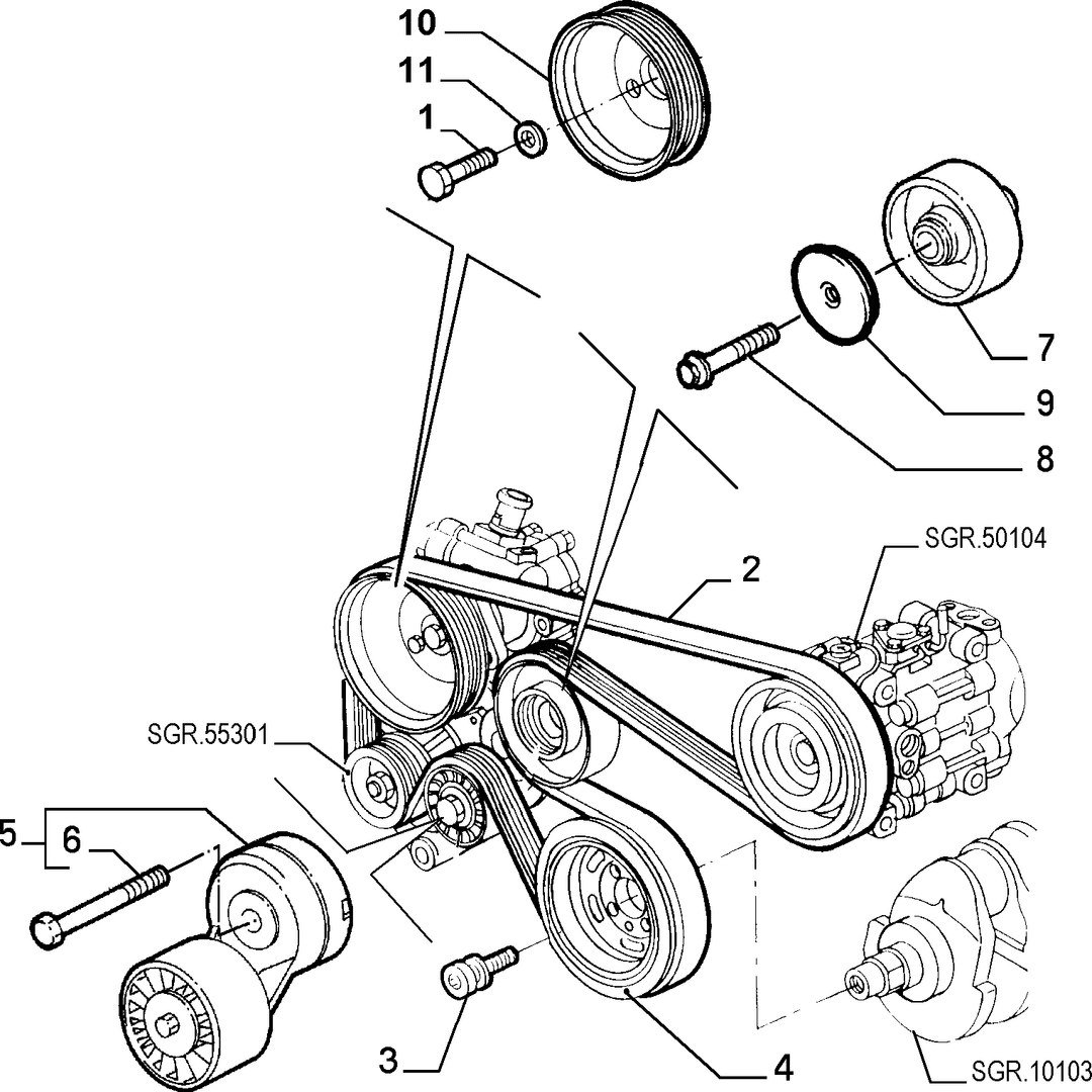 VARIOUS CONTROLS (BELTS AND PULLEYS) 10