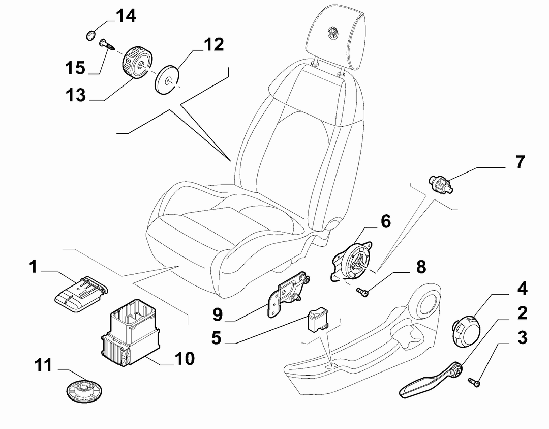FRONT SEAT ADJUSTMENT DEVICES 1