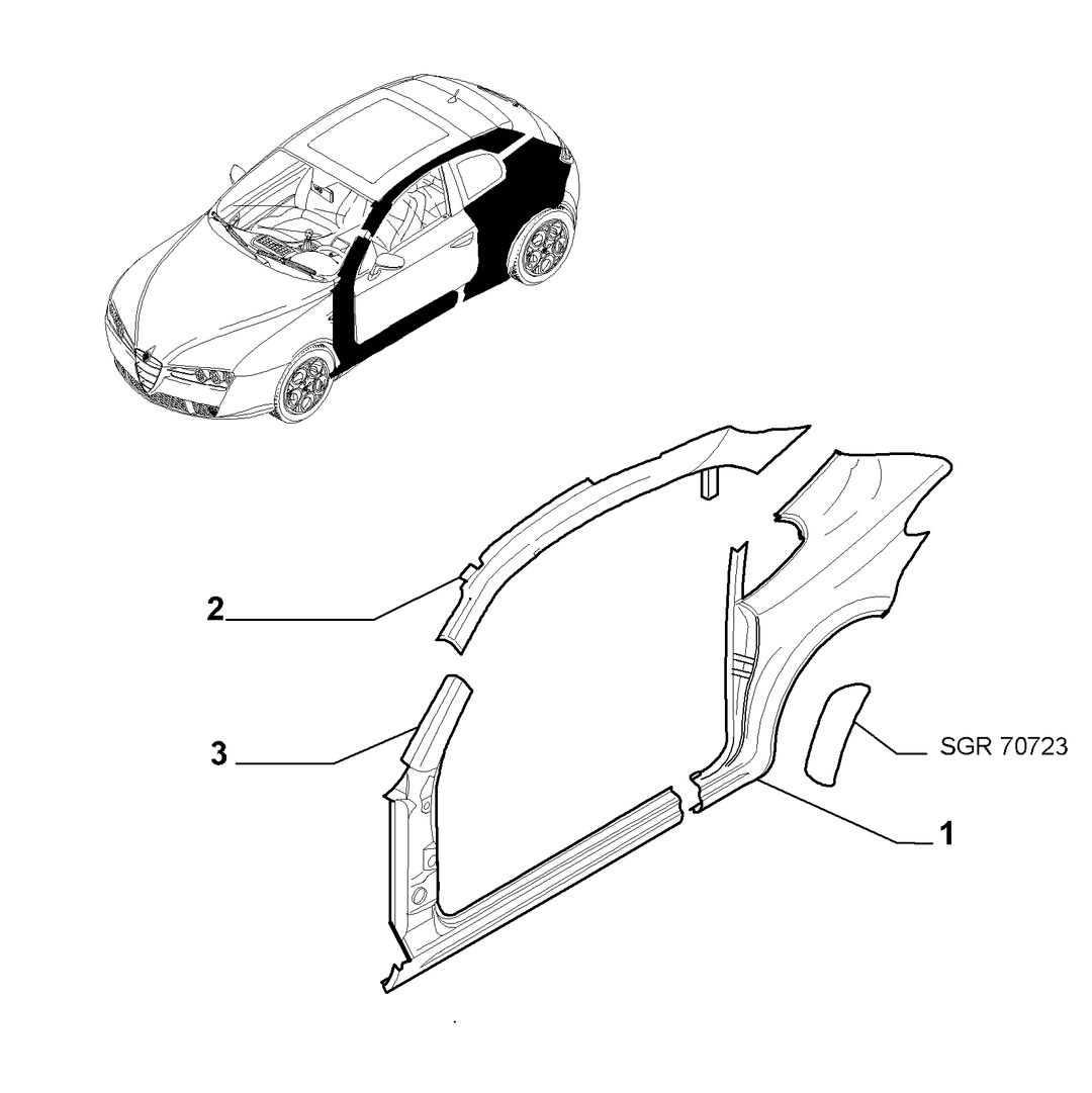 BODYSHELL, PANELS (CENTRAL PART)  3