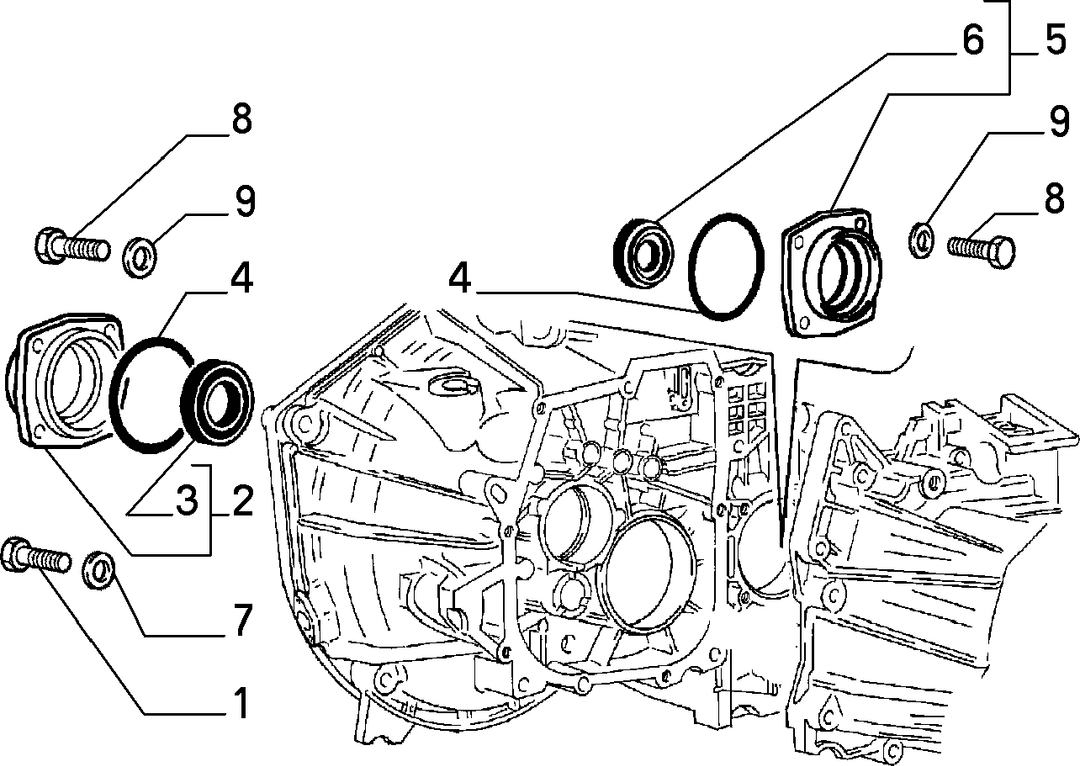 TRANSMISSION AND DIFFERENTIAL UNIT, CASING AND COVERS  3