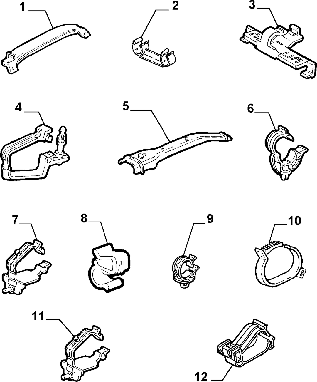CABLE SET FIXINGS  2