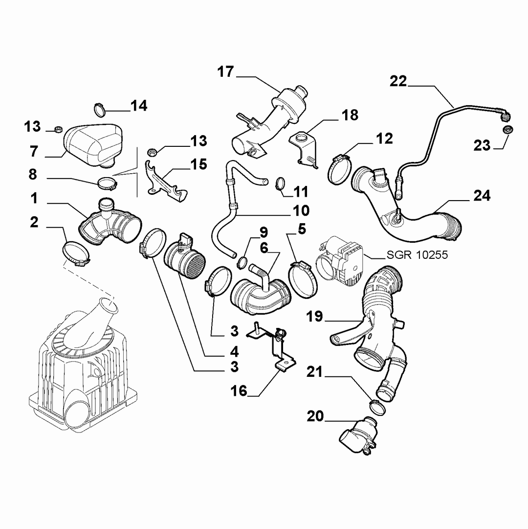 AIR FILTER AND PIPING 3