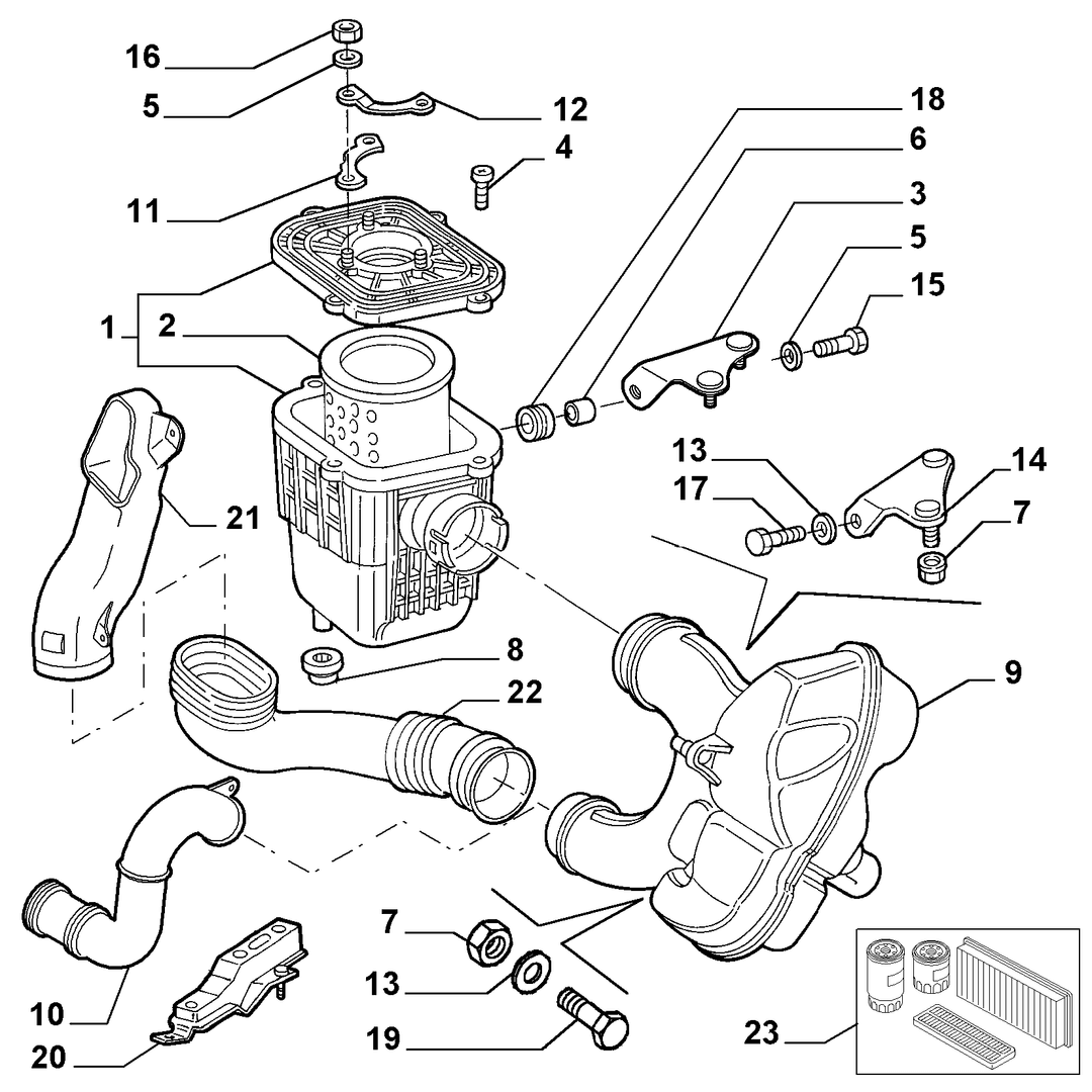 AIR FILTER AND PIPING 11