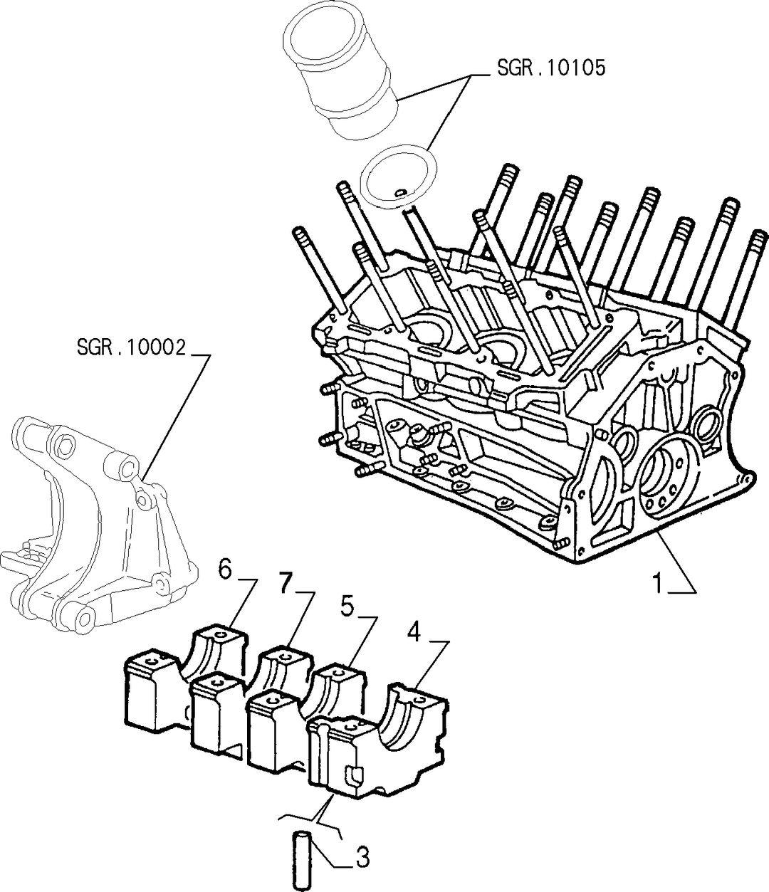 CRANKCASE AND CYLINDER HEAD 1