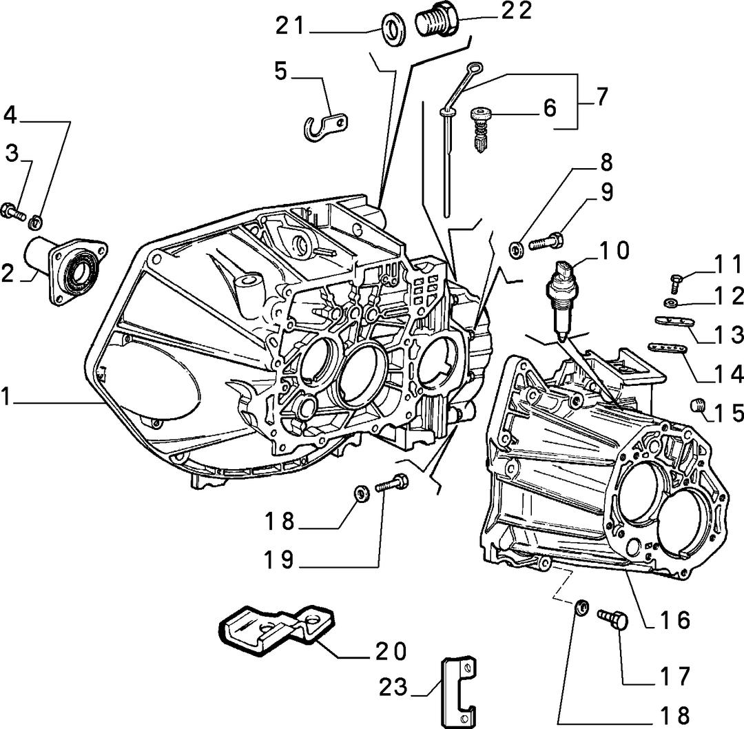 TRANSMISSION AND DIFFERENTIAL UNIT, CASING AND COVERS 4