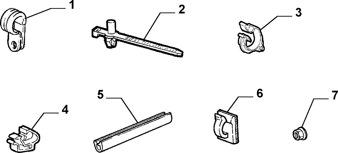 CABLE SET FIXINGS  2