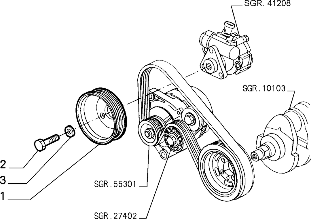 VARIOUS CONTROLS (BELTS AND PULLEYS) 4