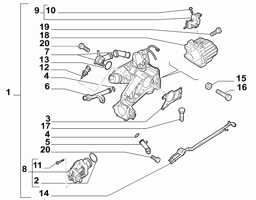 EXHAUST GAS CONTROL DEVICE 1