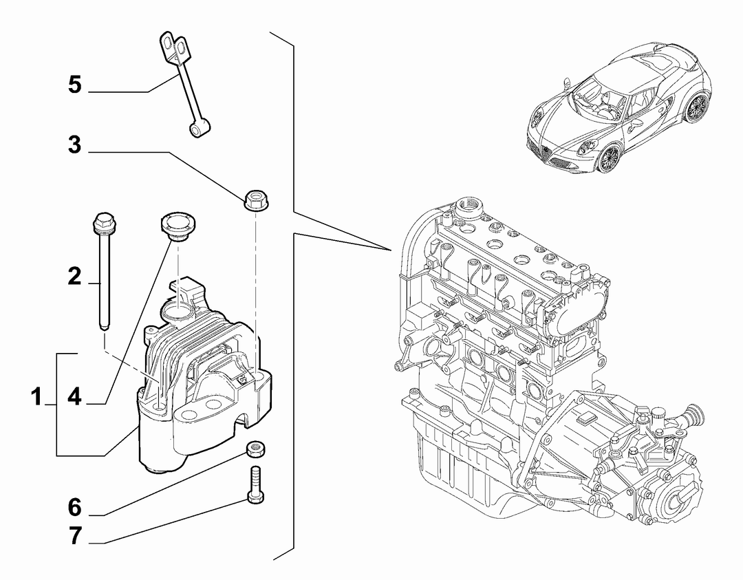 ENGINE INLET SCREW ANCHOR AND TENSION ROD SUSPENSION