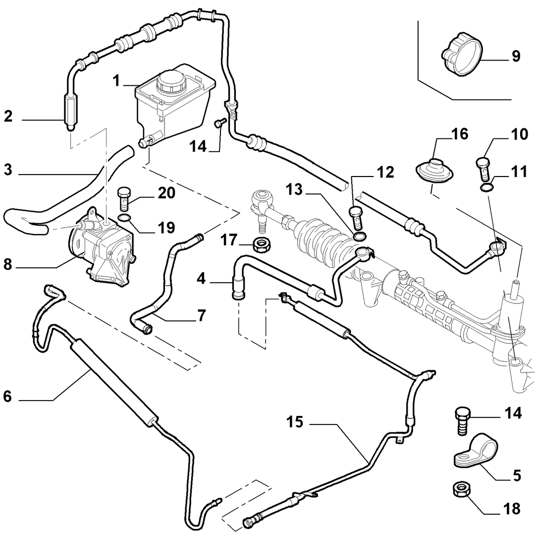 POWER STEERING HYDRAULIC SYSTEM 1