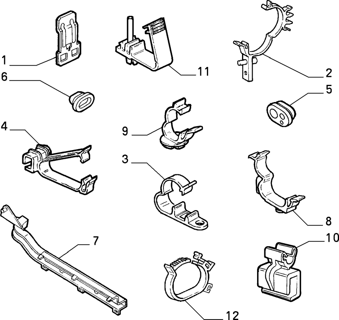 CABLE SET FIXINGS  1